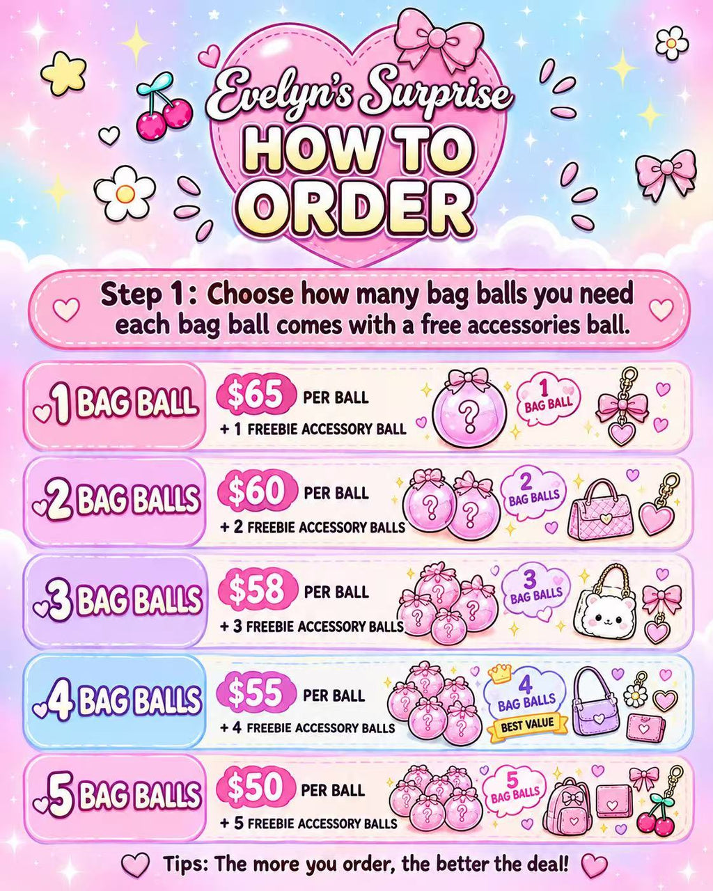 Evelyn's Surprise Bag Set Bundle