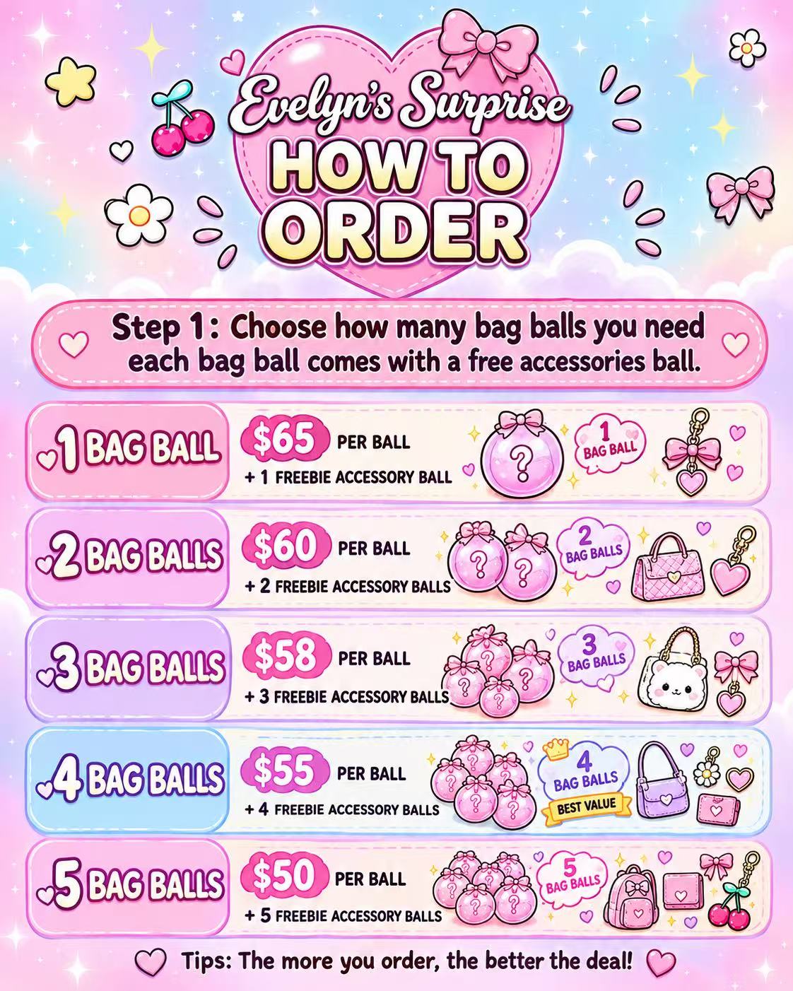 Evelyn's Surprise Bag Set Bundle